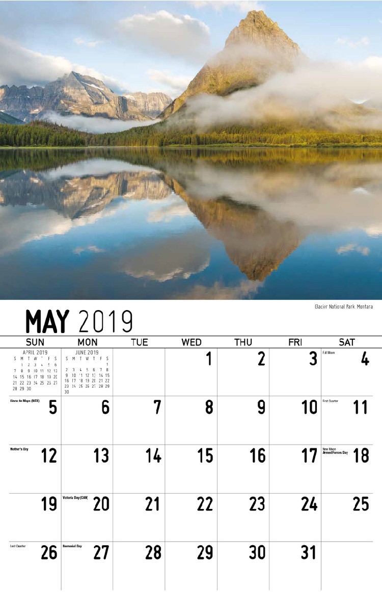 American Scenic Calendar - May