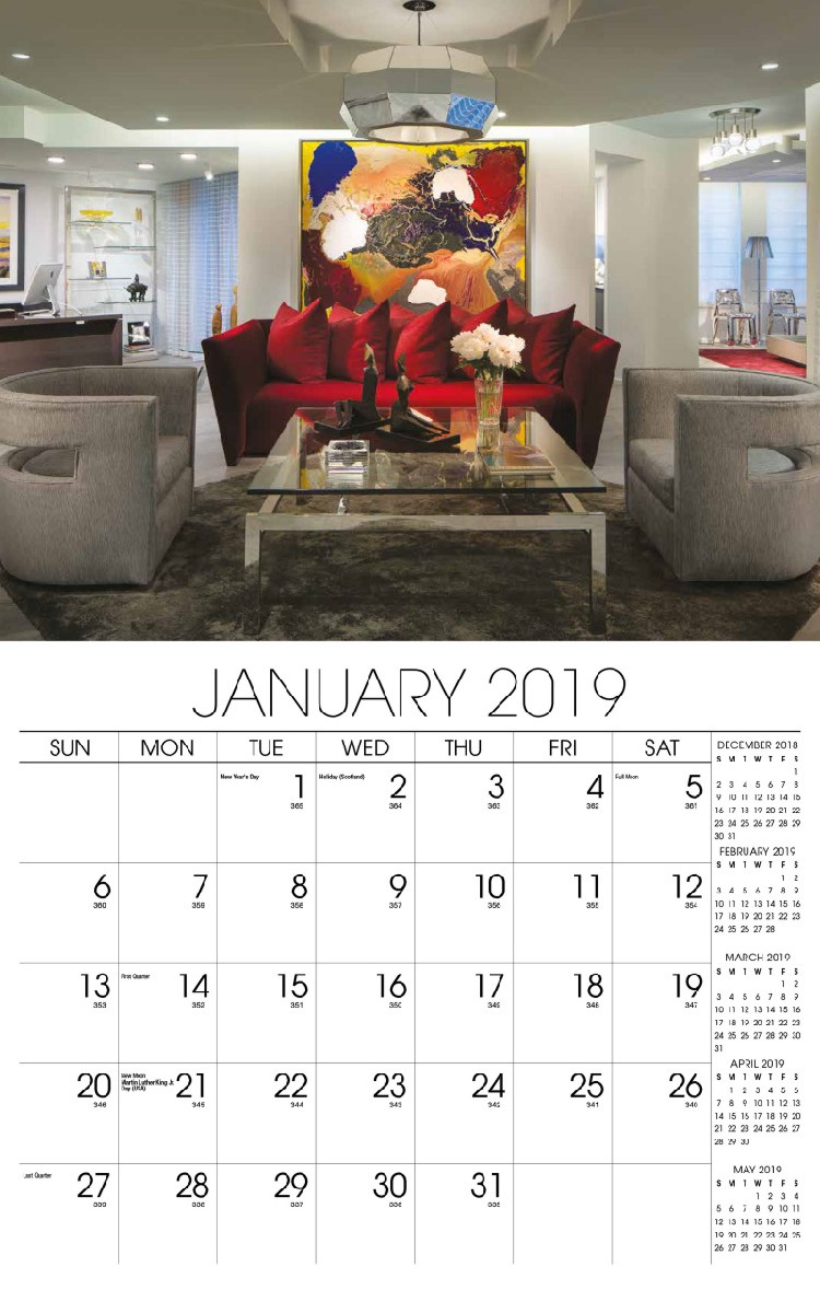 Decor & Design Calendar - January