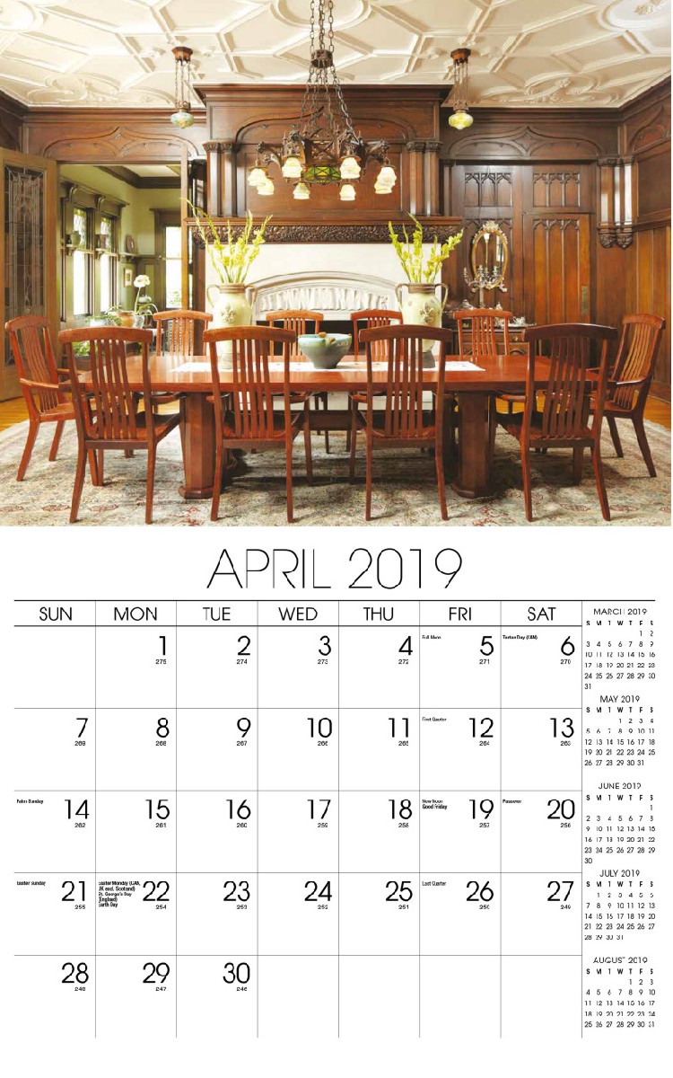 Decor & Design Calendar - April