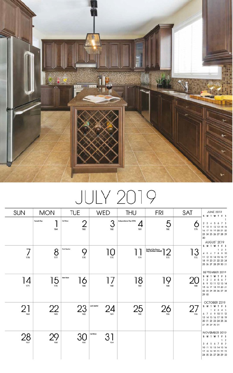 Decor & Design Calendar - July