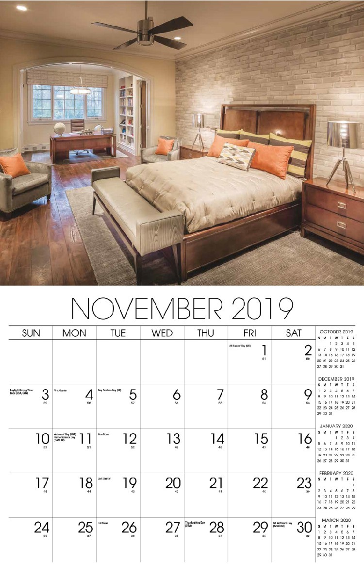 Decor & Design Calendar - November