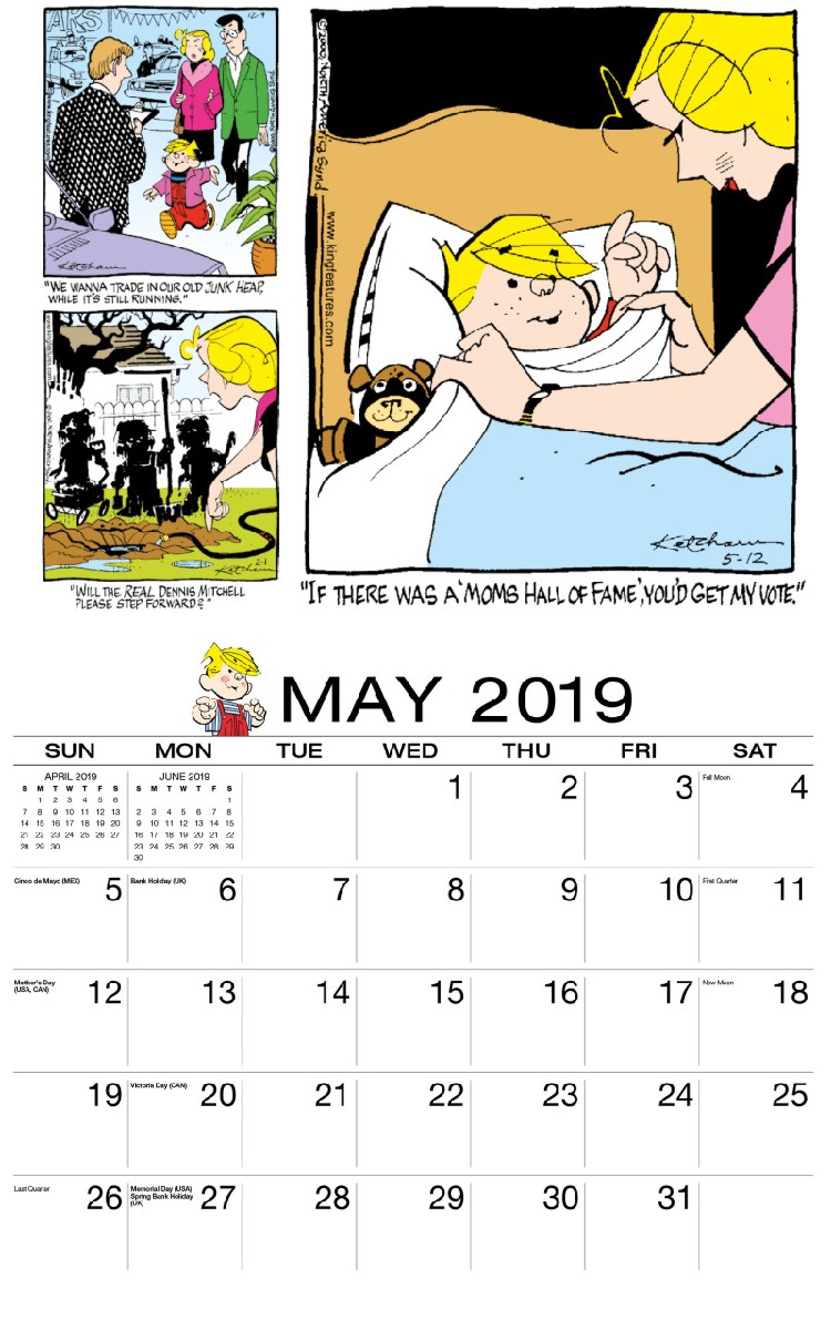 Dennis The Menace Calendar - May