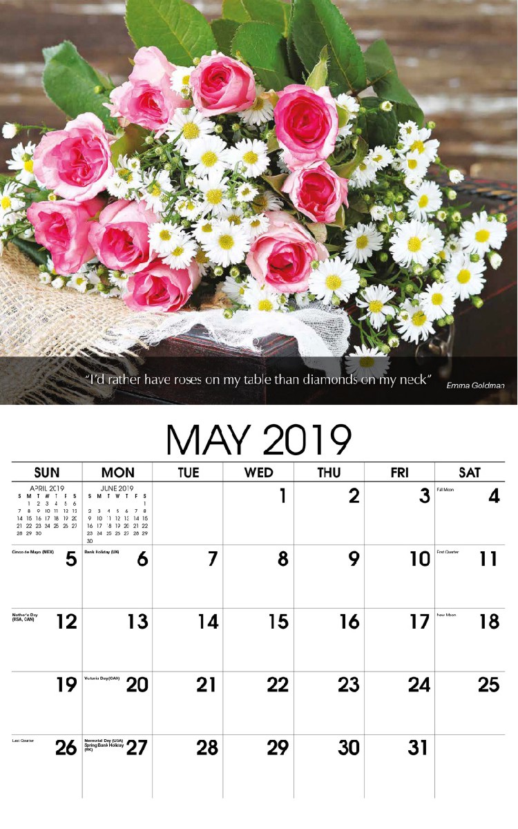 Flowers & Gardens Calendar - May