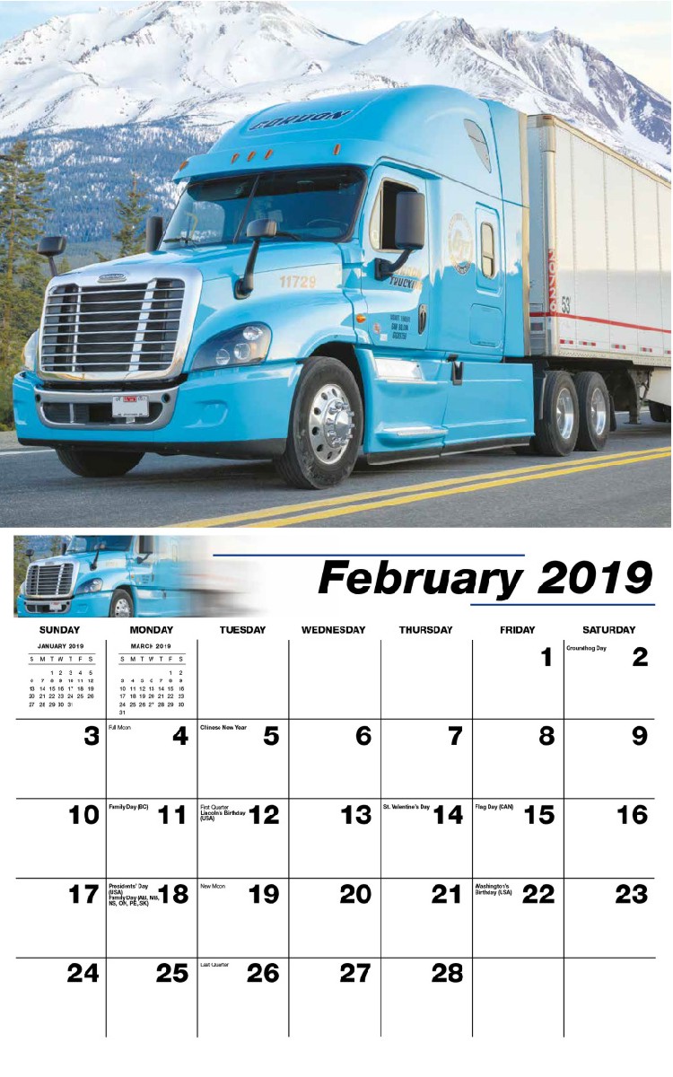 Kings of the Road Calendar - February