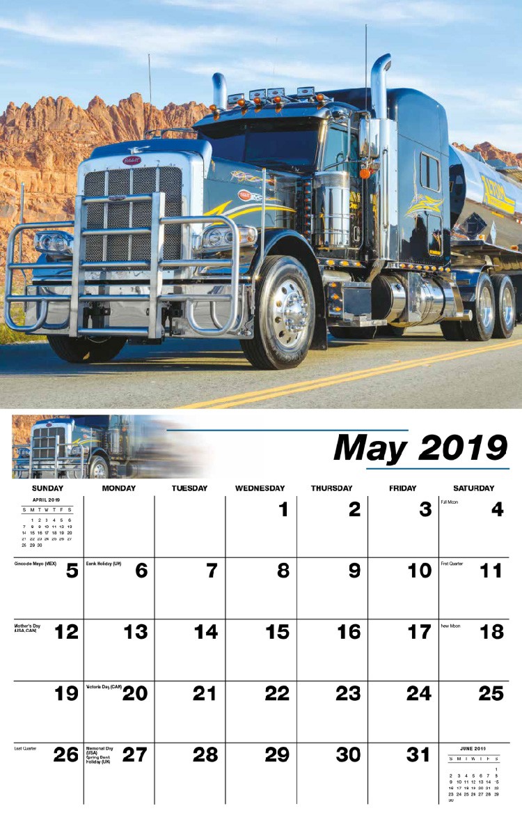 Kings of the Road Calendar - May