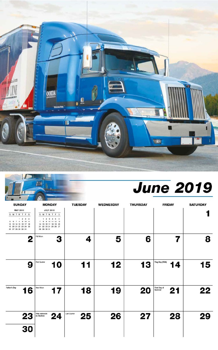 Kings of the Road Calendar - June