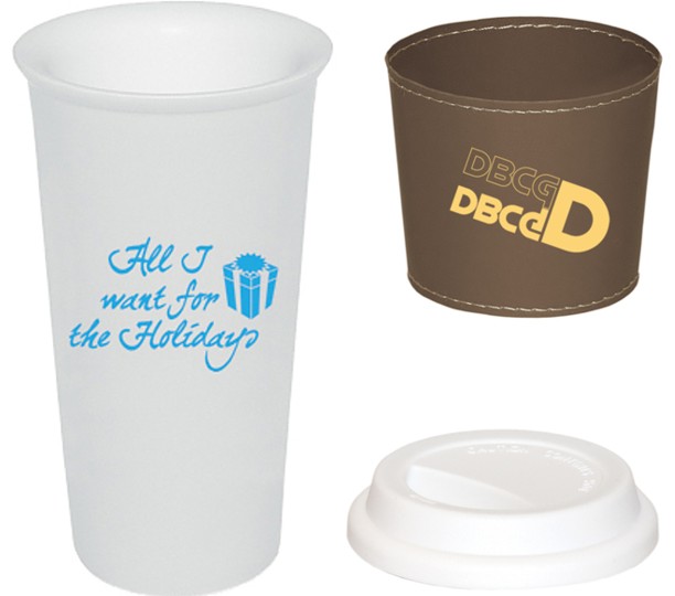 17 Fl. oz. Mug With Silicone Sleeve and Lid