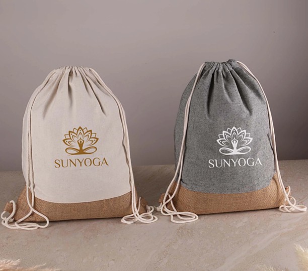 Quetico 8 oz Cotton and Jute Drawstring Bag