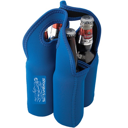 N6483 Neoprene Four Beer Bottle Carry Bag