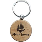 Wood Keychains: Circle