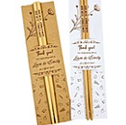 Wooden Chopsticks With Paper Card