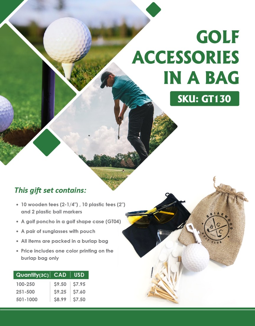 Golf Accessories in A Bag