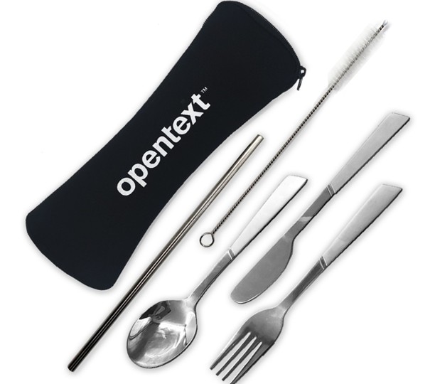 Stainless Steel Cutlery And Straw Set - KW814PLUS