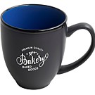 Bistro 16oz 2tone Black/blue Mug in Ripple Gift Box