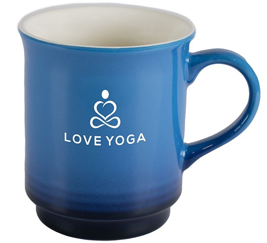 Oxford 14oz Gradient Blue/Cream Ceramic Mug