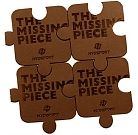 L4GS5663-60-3 - The Missing Piece Set of 4 coaster brown