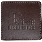 Single Square Leather Coasters