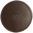 Single Round Leather Coasters