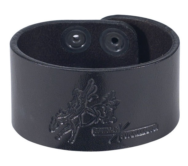 L971-14-1 - 1.5" Leather Bracelet Black