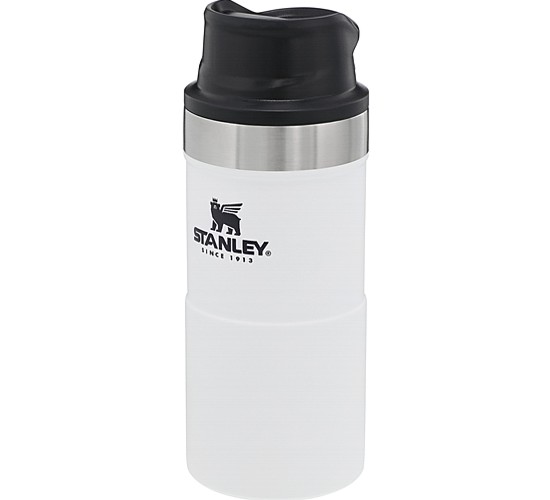 Stanley Classic 12oz Trigger Action Travel Mug, White