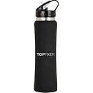 Hudson 25oz Water Bottle Black w/rubber Coated Finish