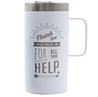 M6100SSWH - Glacier 20oz Stainless Steel Double Wall Mug