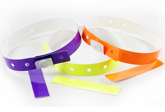 P010010021B0500 - Plastic Slim 1-Stub Wristbands