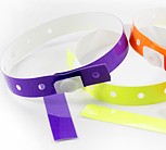 Plastic Slim 1-Stub Wristbands