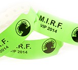 Plastic Wide Face Wristbands