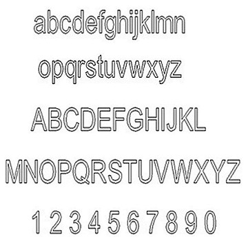 Engraving Arial Classic Font
