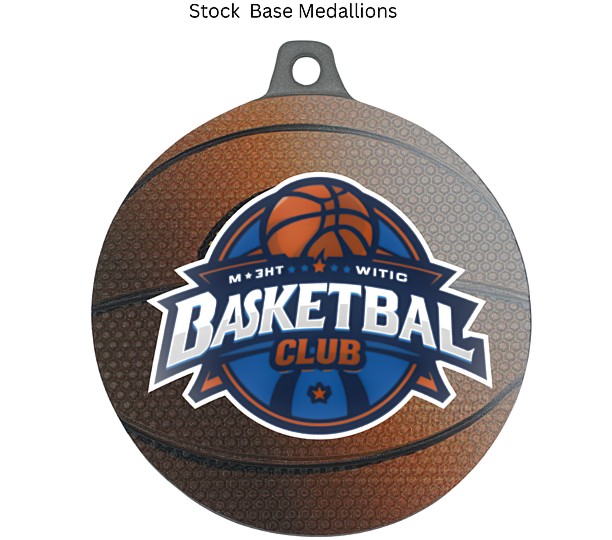 Realism Basketball Medallion with Life Texture