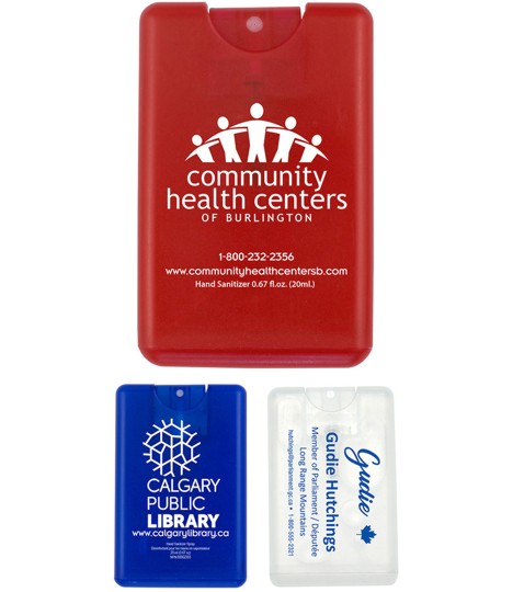 Sancard 20 ml. Antibacterial Hand Sanitizer Spray in Credit Card Shape Bottle