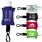 SanPal Sleeve .5 oz Hand Sanitizer Antibacterial Gel in Clip-On Neoprene