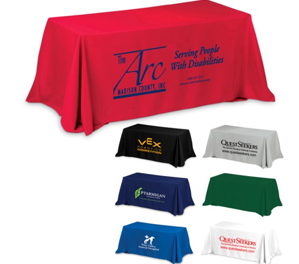 3-Sided Economy 8 ft Table Cover
