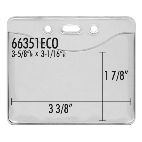 66351ECO - Enviro-Friendly ID Badge Holder Pouch