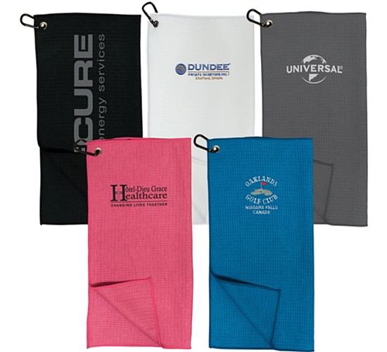 Microfiber Waffle Towel - Logo