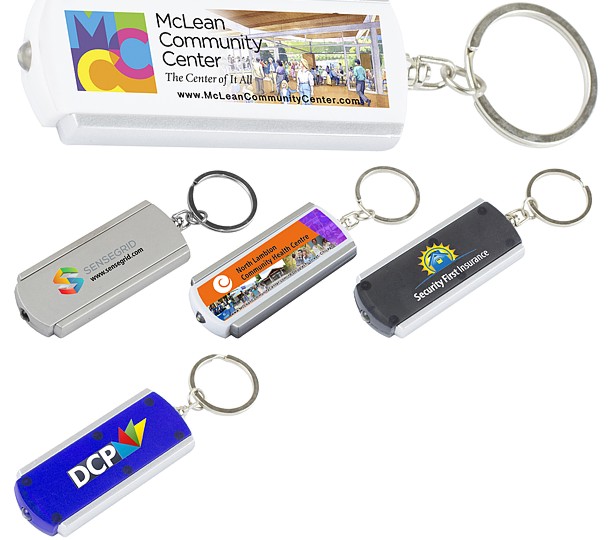 PhotoImage® Full Color Imprint Slim Keyholder Keylight