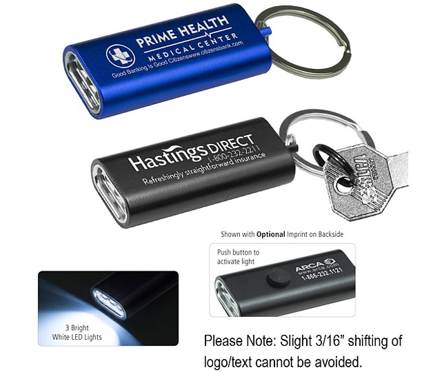 TITANIA 3 LED Ultra Thin Aluminum Keychain Keylight