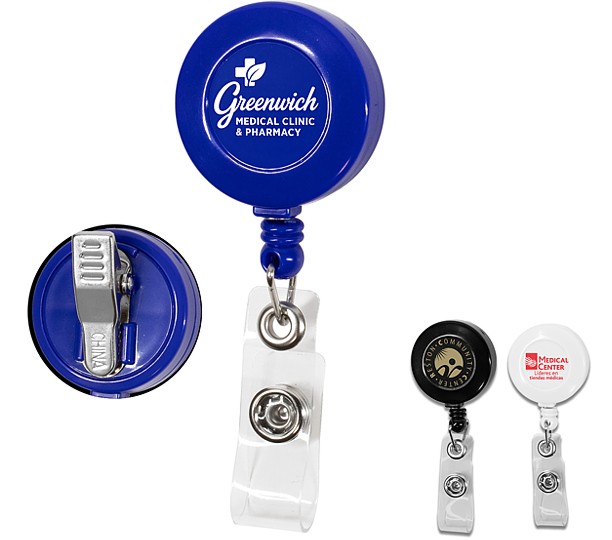 Round Retractable Badge Reel