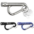 Chiron Light Metal Carabiner Flashlight with Split Ring Attachment