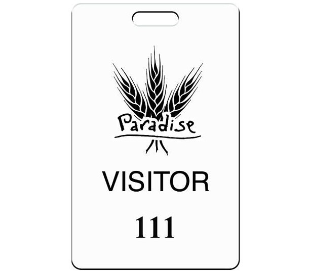 VB-101V - Vertical Visitor Badges