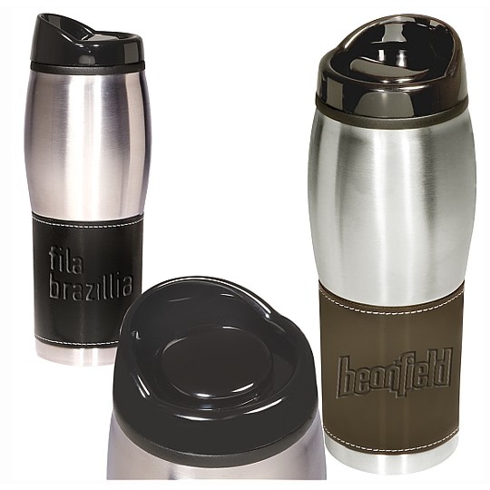 LG-9103 - Leather-Wrapped Tumbler