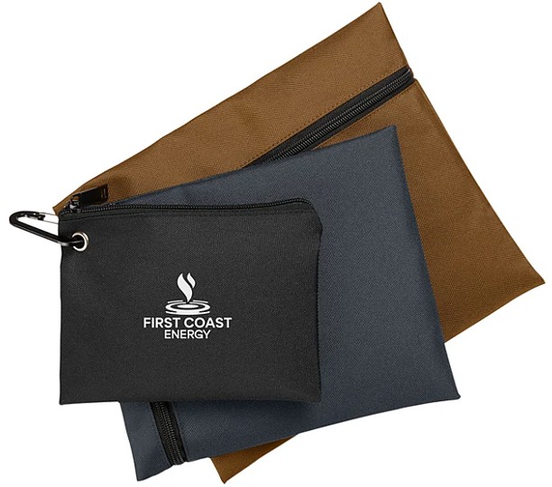 Harriton Eco Friendly Three Pouch Set