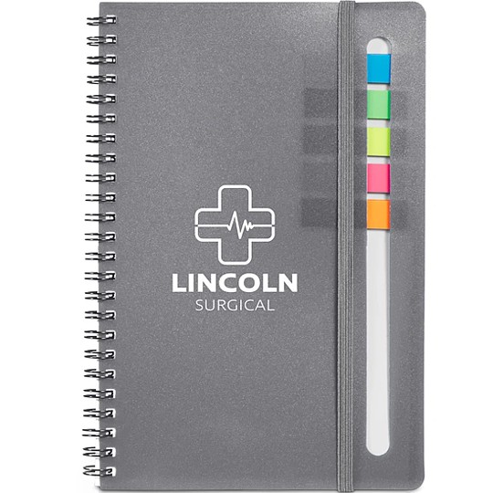 Semester Spiral Notebook With Sticky Flags