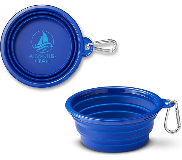 Collapsible Pet Bowl With Carabiner