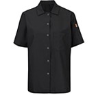 501X - RED KAP® CHEF DESIGNS® Ladies' Short Sleeve Cook Shirt