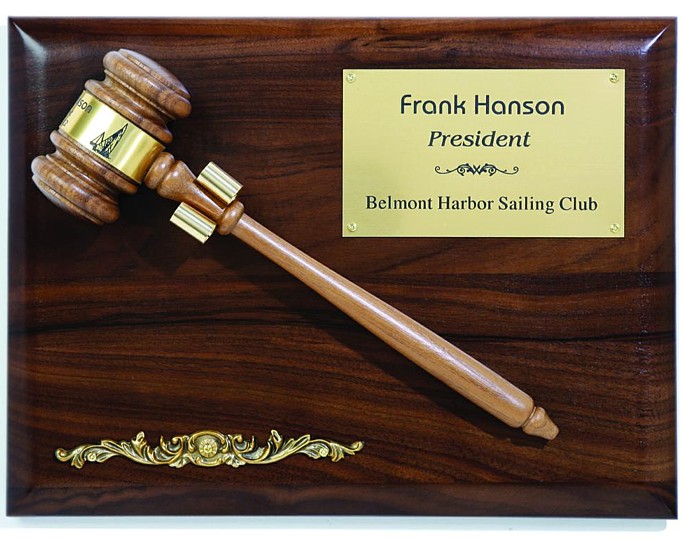 Gavel Plaque - Removeable - 8253.19