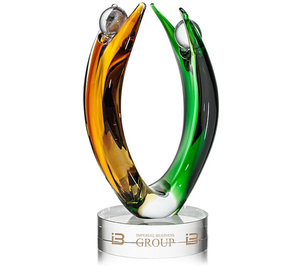 Juliet Award Hand Blown Glass