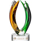 Juliet Award Hand Blown Glass