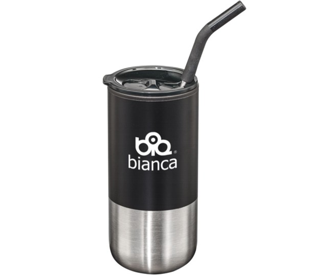Bondi Double Wall Tumbler w/ Straw -18oz